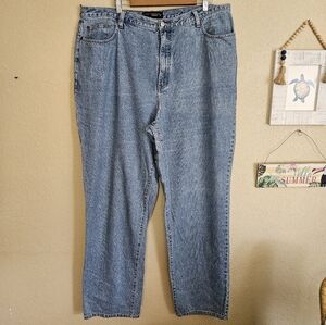 Lane Bryant Venezia 22 Tall Wide Leg jeans classic WASH NWOT